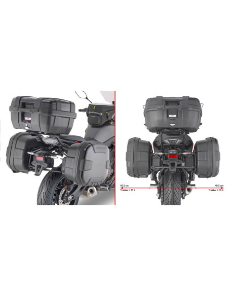 Supports valises Givi Monokey PL2148 Yamaha 700 Tracer 2020-2024