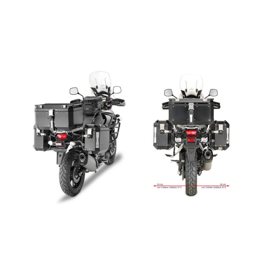 Supports valises Givi Monokey Trekker Outback PL3105CAM Suzuki 1000 DL V Strom 2014-2019