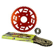 Kit chaine aluminium 13x53 DOPPLER MBK X-Power / Yamaha TZR Rouge