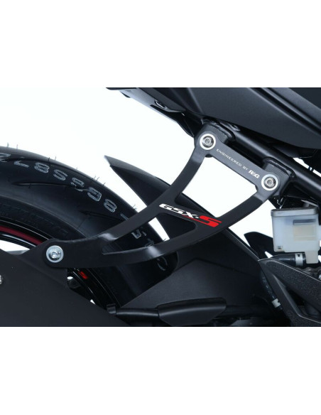 Kit suppression repose-pieds arrière & support d'échappement R&G RACING noir - SUZUKI GSX-S750