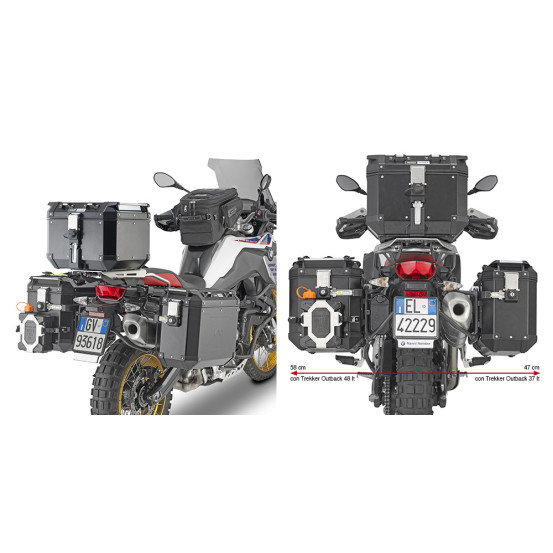 Supports valises Givi Monokey Trekker Outback PL5127CAM BMW F 750-850 GS 2019-2026