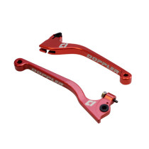 Jeu de leviers DOPPLER Derbi Senda SM / R X-Race 2003-2009 CNC Rouge