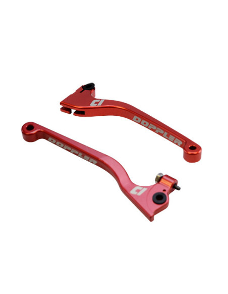 Jeu de leviers DOPPLER Derbi Senda SM / R X-Race 2003-2009 CNC Rouge