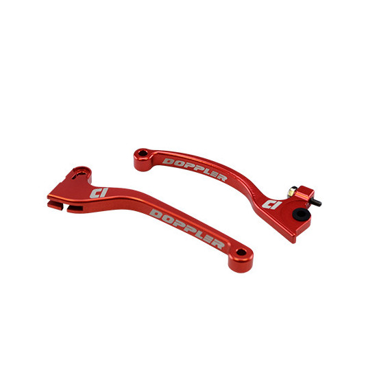 Jeu de leviers DOPPLER Rieju MRT / Sherco / Derbi DRD Evo CNC Rouge (AJP)