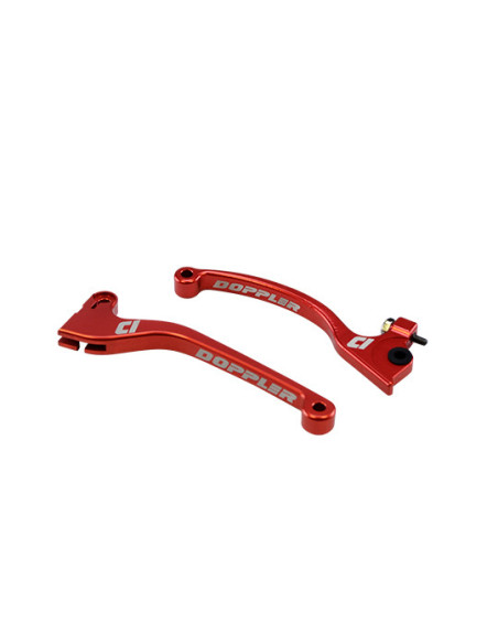 Jeu de leviers DOPPLER Rieju MRT / Sherco / Derbi DRD Evo CNC Rouge (AJP)