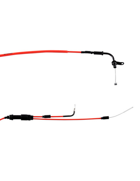 Câble de gaz DOPPLER Teflon Rieju MRT / MRX / SMX / RRX / Tango / RS3 Rouge