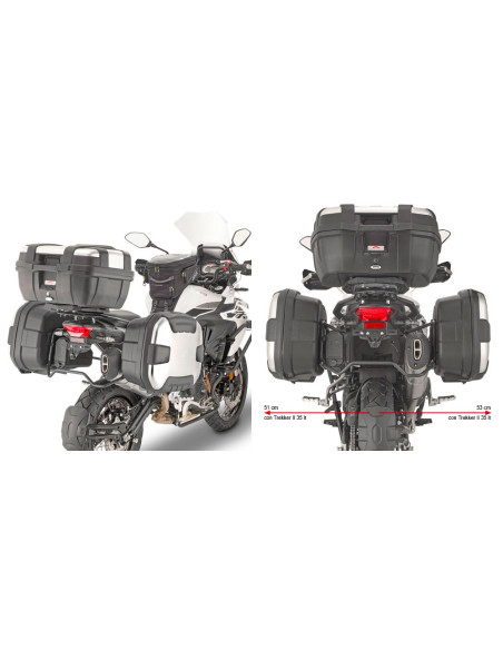 Supports valises Givi Monokey PL8711 Benelli TRK 502 X 2018-2026