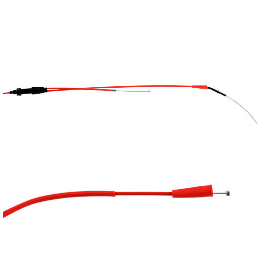 Câble de gaz DOPPLER Teflon Derbi Senda euro 2 Rouge