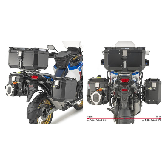 Supports valises Givi Monokey PLO1178CAM Honda CRF 1100 L Africa Twin-Adventure Sports 2020-2026