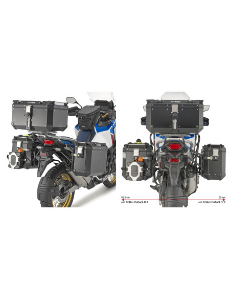 Supports valises Givi Monokey PLO1178CAM Honda CRF 1100 L Africa Twin-Adventure Sports 2020-2026