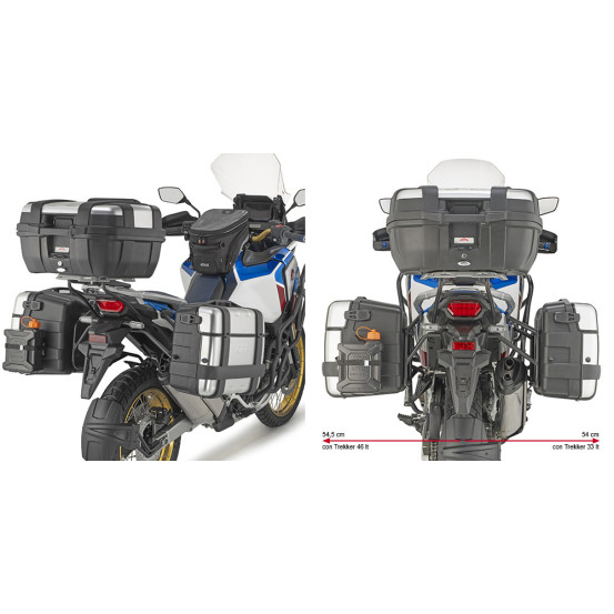 Supports valises Givi Monokey PLO1178MK Honda CRF 1100 Africa Twin - Adventure Sports 2020-2026
