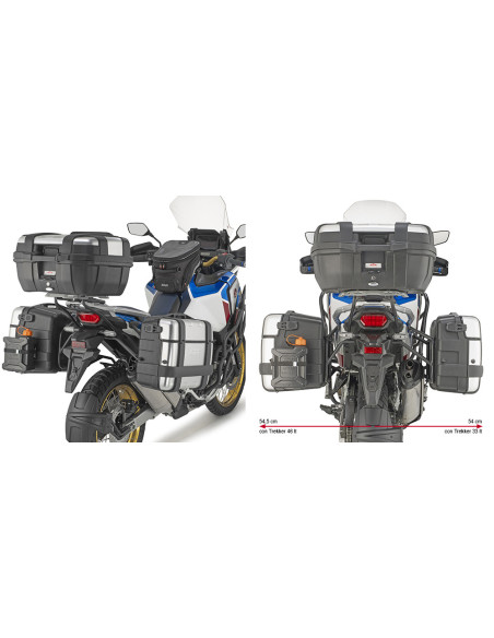 Supports valises Givi Monokey PLO1178MK Honda CRF 1100 Africa Twin - Adventure Sports 2020-2026