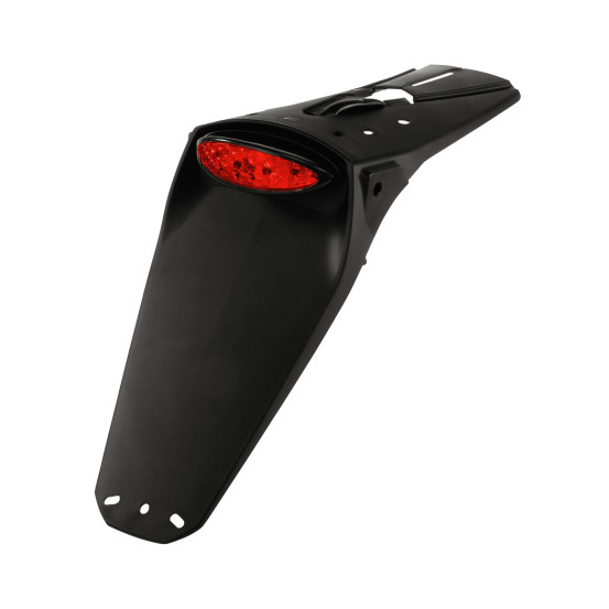 Bavette arrière LED ACERBIS angle 30 degrés Noir