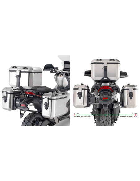 Supports valises Givi Monokey PLO1188MK Honda X - ADV 750 2025-2026