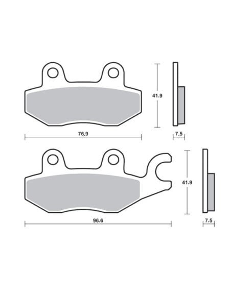 Plaquettes de frein avant TECNIUM MSR 455