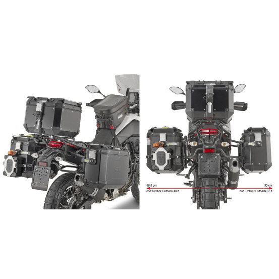 Supports valises Givi Monokey PLO2145CAM Yamaha 700 Ténéré 2021-2024