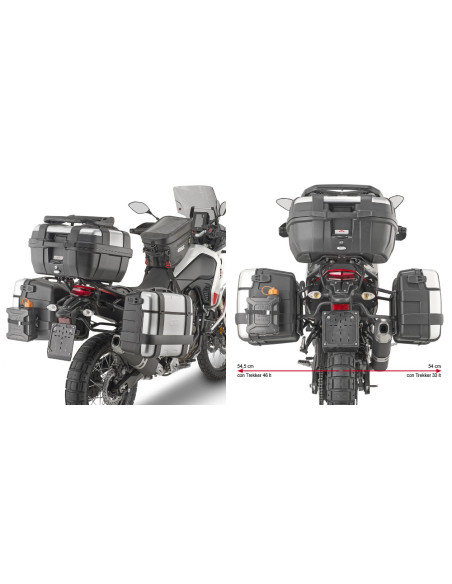 Supports valises Givi Monokey PLO2145MK Yamaha 700 Ténéré 2021-2024