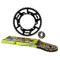 Kit chaine aluminium 13x53 DOPPLER Sherco Enduro / SM Noir (428 - 3x2 fixations)