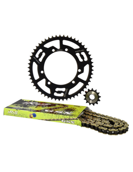 Kit chaine aluminium 13x53 DOPPLER Sherco Enduro / SM Noir (428 - 3x2 fixations)