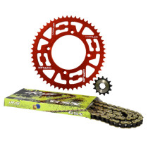 Kit chaine aluminium 13x53 428 DOPPLER Beta Factory / RR SM Rouge