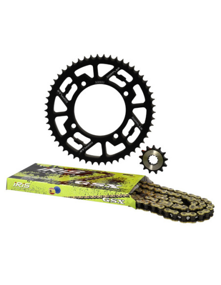 Kit chaine aluminium 13x53 428 DOPPLER Beta Factory / RR SM Noir