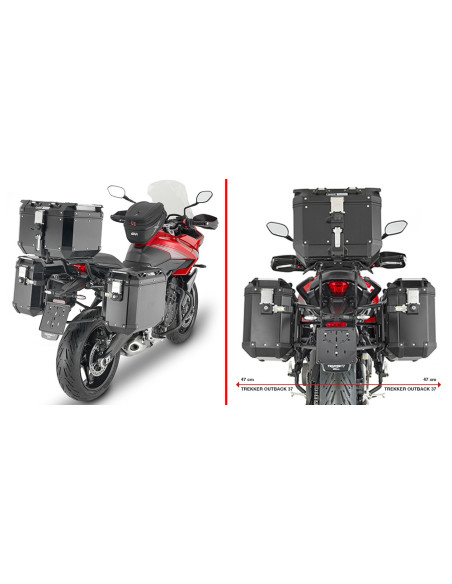 Supports valises Givi Monokey PLO6421CAM Triumph TIGER SPORT 660 2022-2026