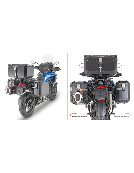 Supports valises Givi Monokey PLO6422CAM Triumph TIGER 1200 GT 2022-2025