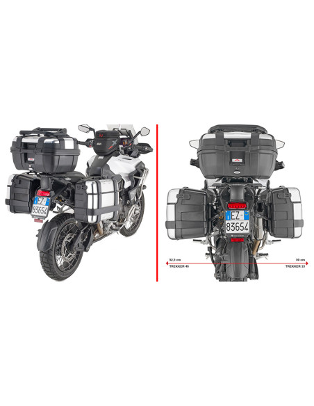 Supports valises Givi Monokey PLO6423MK Triumph TIGER 1200 GT EXPLORER 2022 - 2026