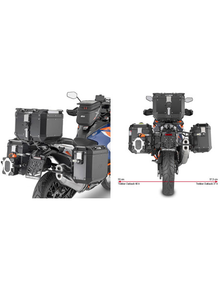 Supports valises Givi Monokey PLO7713CAM KTM 1290 Super Adventure R-S 2021-2026