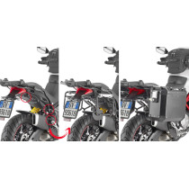 Supports valises Givi PL ONE - FIT Monokey CAM - SIDE à liaison rapide DUCATI Multistrada 950 S - 1250 Enduro 2019 - 2021
