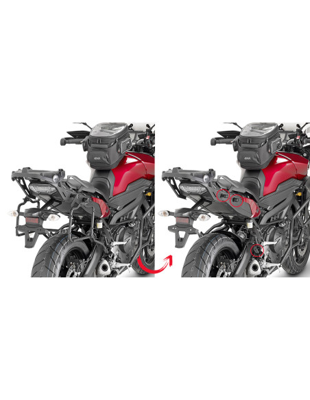 Supports valises Givi Monokey PLR2122 Yamaha MT-09 Tracer 2015-2017