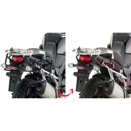 Supports valises Givi Monokey PLR3105 Suzuki 1000 DL V Strom 2014-2019