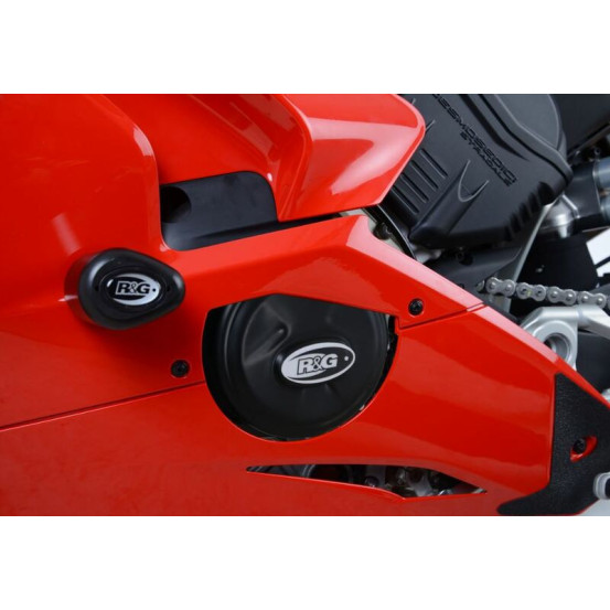 Protection de carter d'alternateur R&G RACING noir - DUCATI Panigale V4-V4S