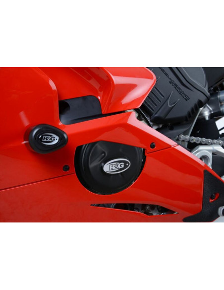 Protection de carter d'alternateur R&G RACING noir - DUCATI Panigale V4-V4S