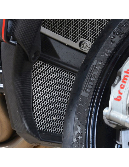 Protection de radiateur d'huile R&G RACING rouge MV AGUSTA Brutale 1000RR