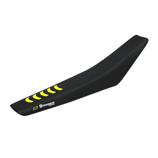 Housse de selle BLACKBIRD Double Grip 3 Noir Jaune HUSQVARNA TC FC 2023-2026 TBI FE 2024-2026