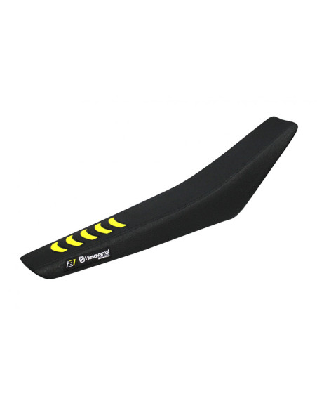 Housse de selle BLACKBIRD Double Grip 3 Noir Jaune HUSQVARNA TC FC 2023-2026 TBI FE 2024-2026