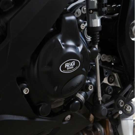 Protection de carter gauche (alternateur) R&G RACING Race Series noir - BMW S1000RR