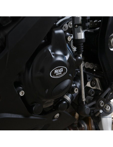 Protection de carter gauche (alternateur) R&G RACING Race Series noir - BMW S1000RR