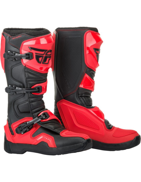 Bottes cross Fly Racing Maverik - Noir Rouge