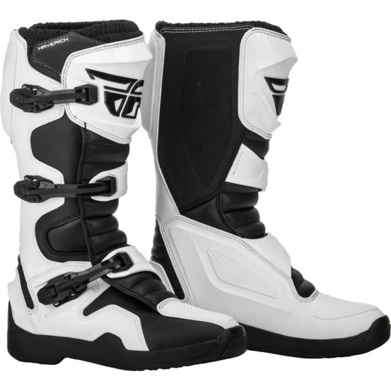 Bottes cross Fly Racing Maverik - Blanc