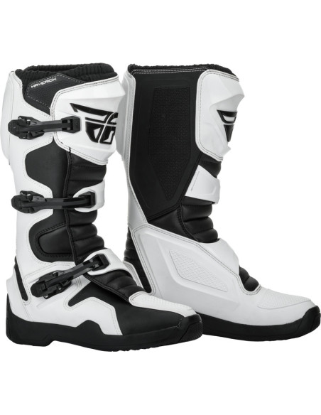 Bottes cross Fly Racing Maverik - Blanc
