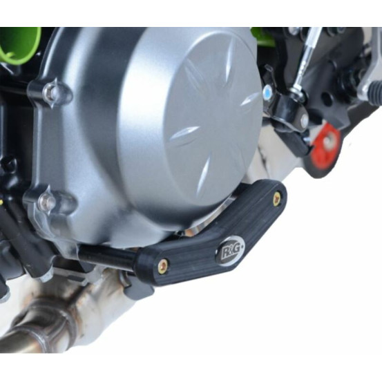 Protection de carter moteur gauche R&G RACING noir - KAWASAKI Z650