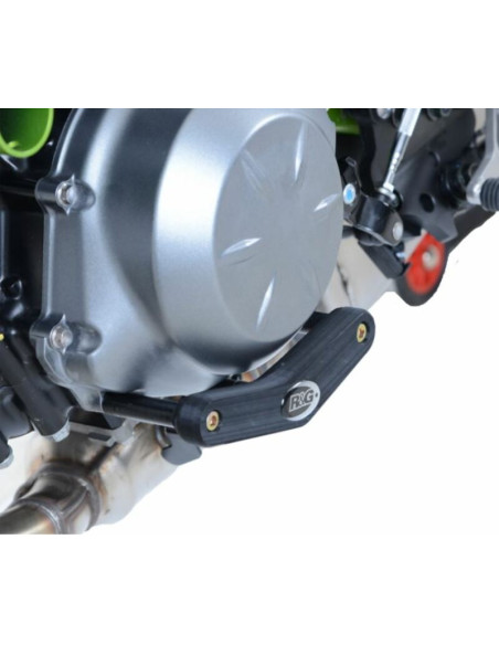 Protection de carter moteur gauche R&G RACING noir - KAWASAKI Z650