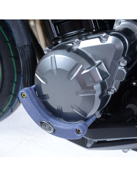Protection de carter moteur gauche R&G RACING noir - KAWASAKI Z900