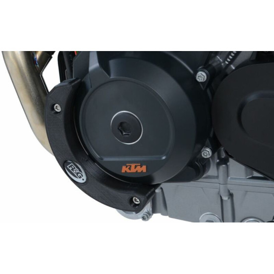 Protection de carter moteur gauche R&G RACING noir - KTM 790 Duke