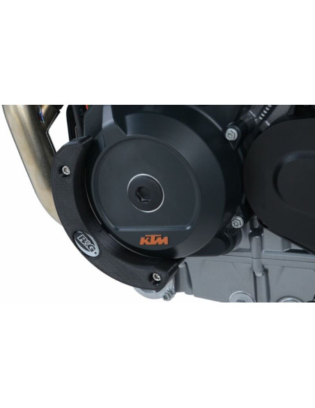 Protection de carter moteur gauche R&G RACING noir - KTM 790 Duke