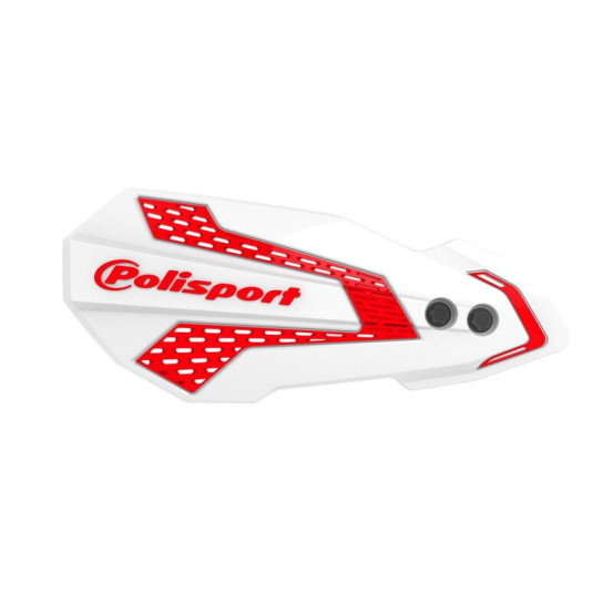 Protège-mains - Blanc Rouge - POLISPORT MX Flow