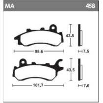Plaquettes de frein avant TECNIUM MA 458
