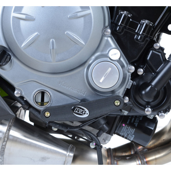 Protection de carter moteur droit R&G RACING noir - KAWASAKI Z650